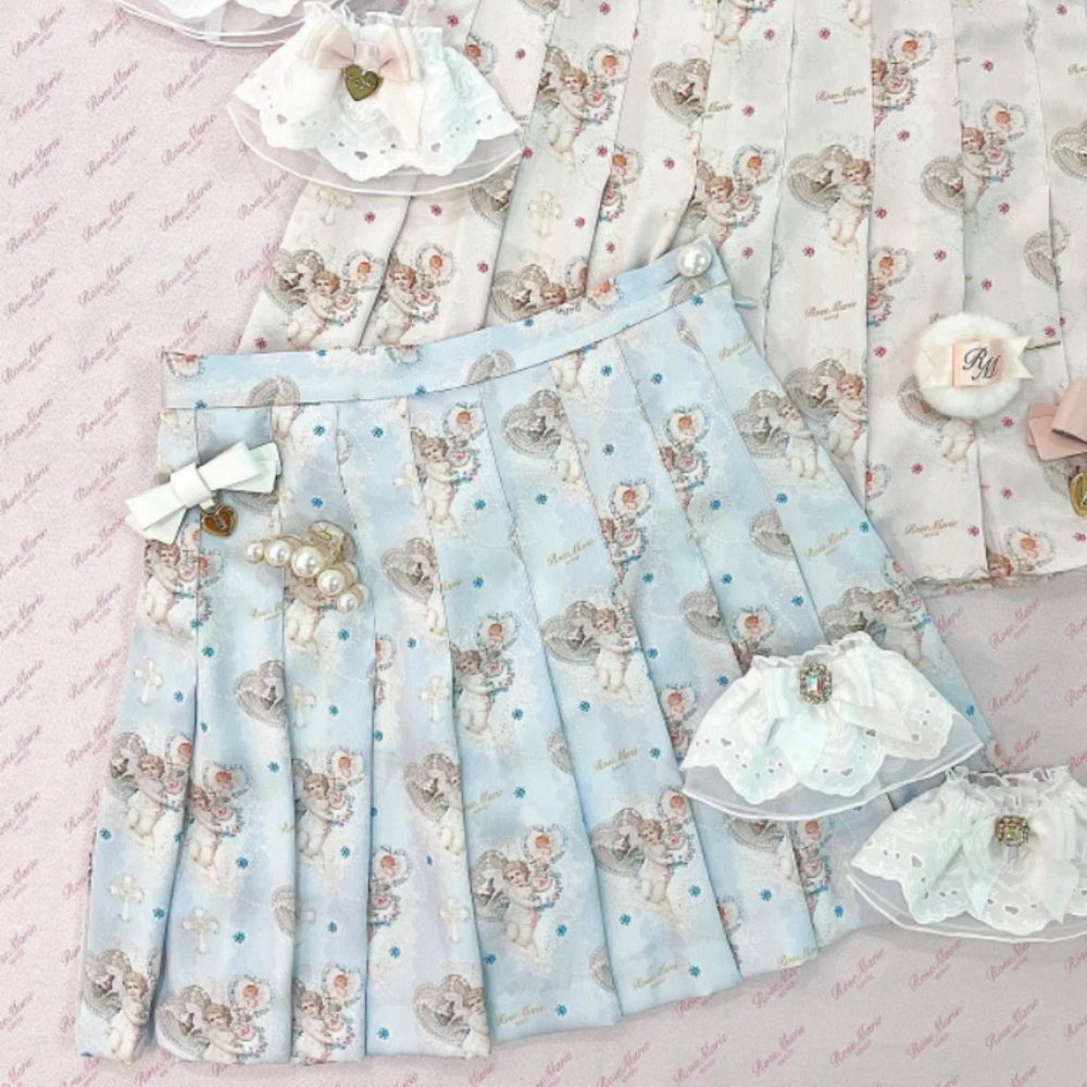 RoseMarie Seoir angel pleated mini skirt